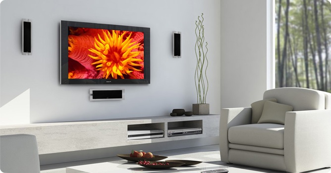 TV en la pared de la sala de estar: ideas de decoración