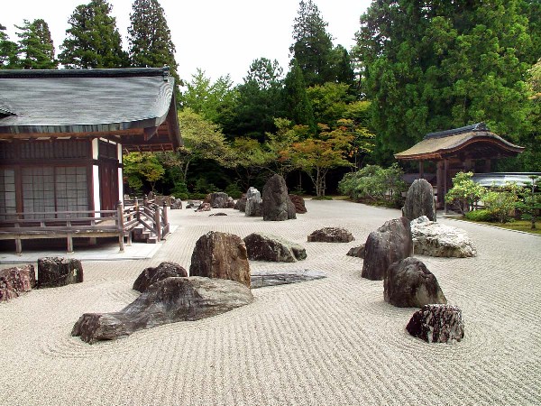 Jardín japonés de piedras DIY