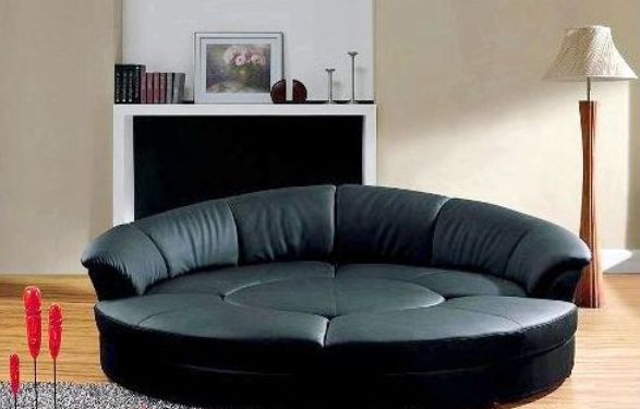 Sofás de sala de estar en forma de U y semicircular