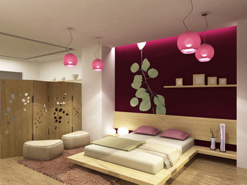 Diseño de dormitorio de estilo japonés