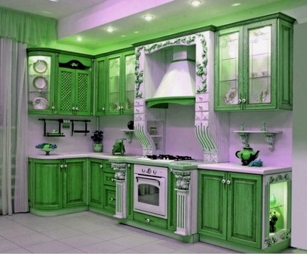 Verde en la cocina