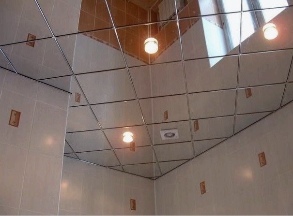 Placas de techo con espejos