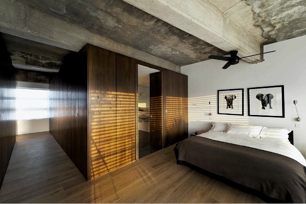 Dormitorio estilo loft
