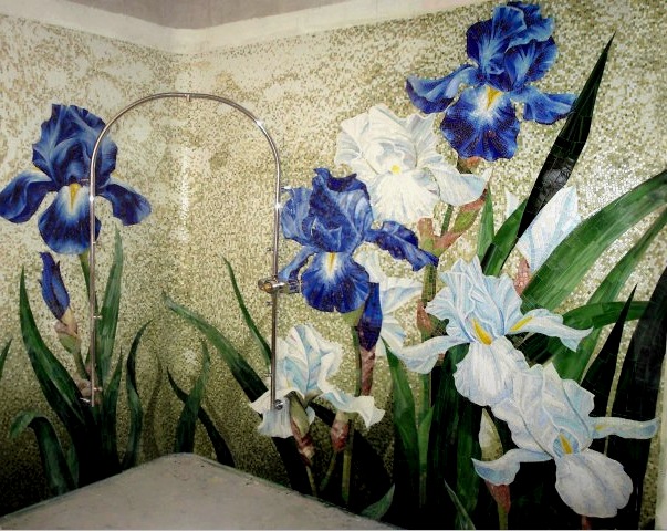 Paneles de pared de mosaico para el baño