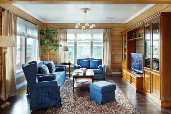 Sala de estar en una casa privada: opciones de diseño, interiores fotográficos
