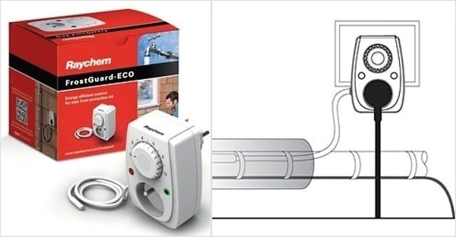 Cable calefactor para tuberías: tipos, conexión e instalación al suministro de agua.
