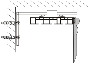 Instalación de barras de cortina.  ¿Cómo colgar la barra de la cortina en el techo y la pared?
