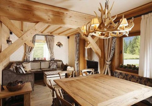 Interior de una casa privada, ejemplos de fotos.  ¿Cómo amueblar una cabaña de verano?