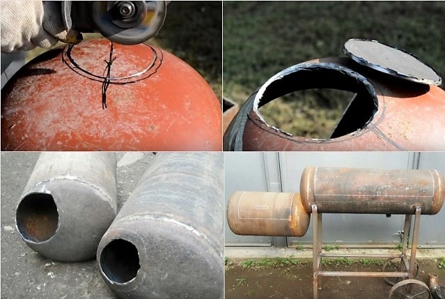 Cómo hacer un brasero con un cilindro de gas: ejemplos e instrucciones paso a paso