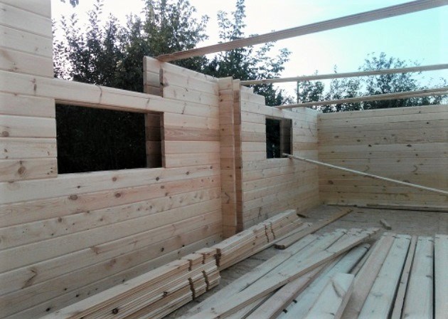¿Cómo construimos una casa de troncos dobles por nuestra cuenta y cuánto costó?