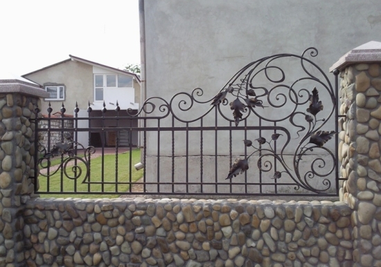 Cercas forjadas: opciones de diseño, fotos de cercas y puertas con elementos de forja.