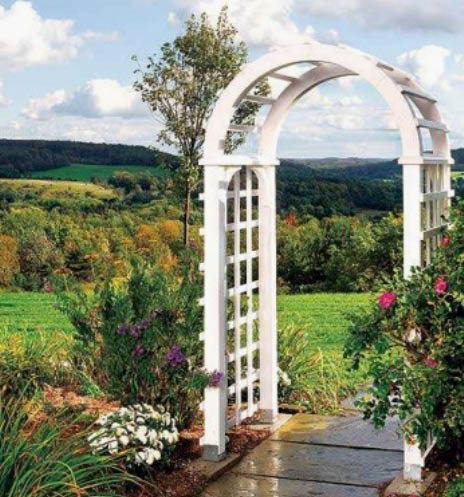 Arcos de jardín para flores: tipos, opciones de fotos.  ¿Cómo hacer un arco con tus propias manos?