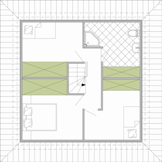 Diseño e interior del ático de una casa de campo: fotos e ideas de diseño.
