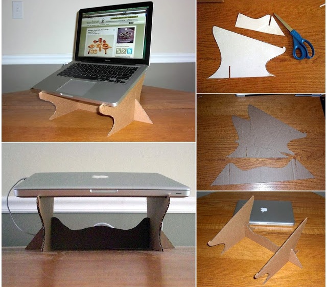 Soportes y mesas para portátiles: ideas de bricolaje