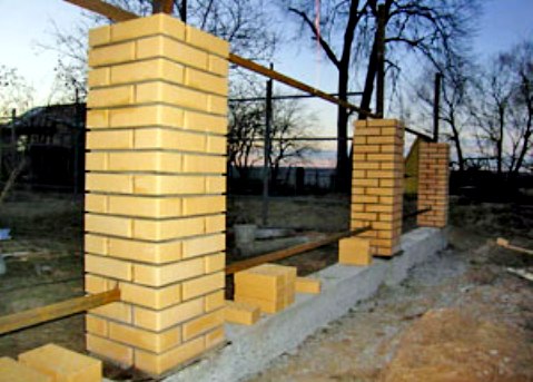 Postes de valla.  Cómo instalar pilares de metal, hormigón y ladrillo