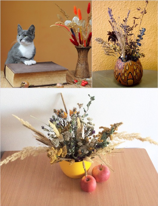 Flores secas: fotos y nombres, ideas de ramos y composiciones para el interior.