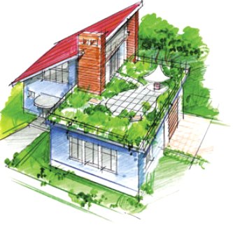 Terraza en el techo de una casa, garaje, terrazas: disposición y decoración.