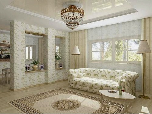 Diseño de papel tapiz para la sala de estar (42 fotos). Registro al combinar zonas. Colores, compatibilidad. Características del estilo mediterráneo.
