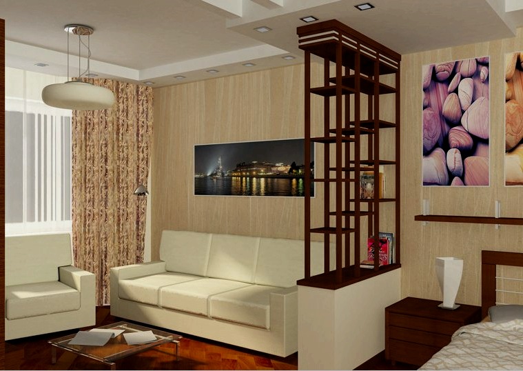 Diseño de un apartamento de una habitación (36 fotos): estilo colonial, vintage, estilo Hollywood y veneciano