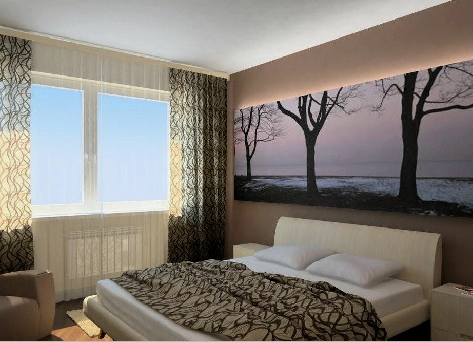 Diseño de dormitorio en Jruschov (36 fotos). Estilos de interior. Techo e iluminación. La elección de los muebles. Decoración de ventana