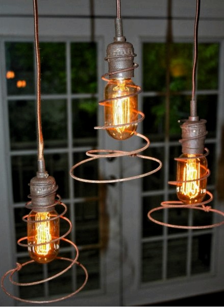 Araña de bricolaje: 10 ideas para tonos inusuales para una lámpara de techo