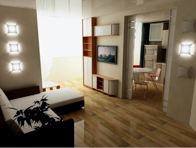 Diseño de un apartamento de 2 habitaciones (42 fotos): para una pareja casada y una familia con un niño.