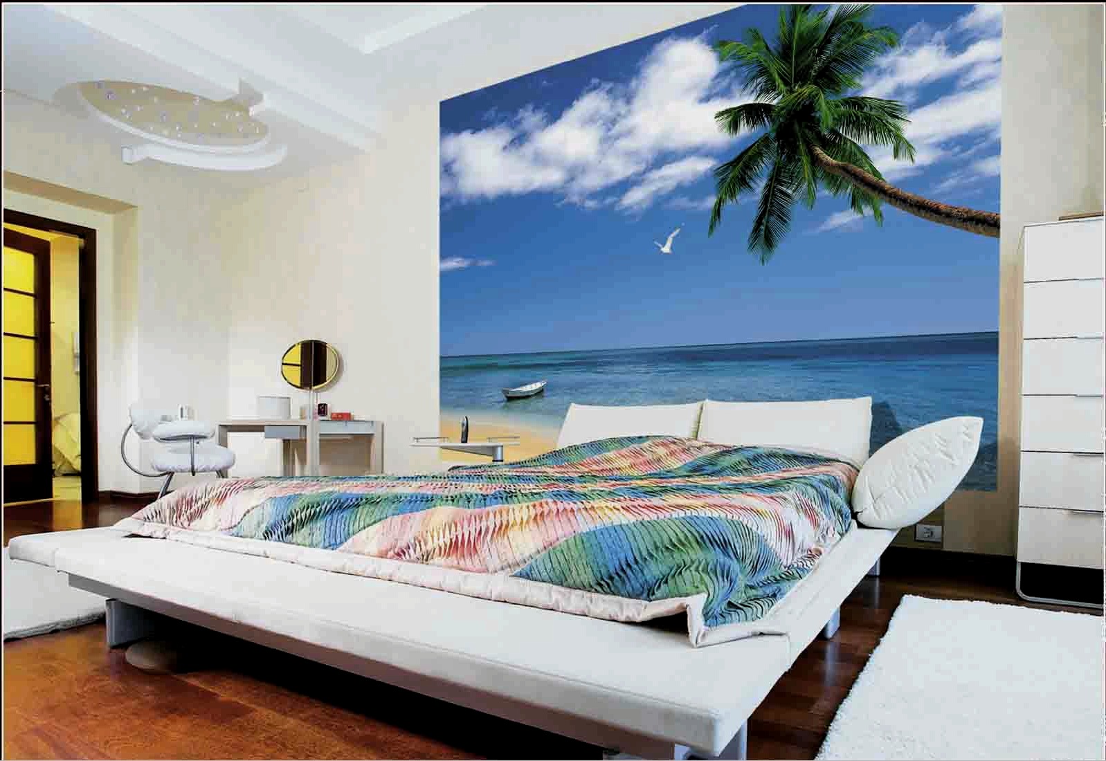 Diseño de dormitorio con papel tapiz fotográfico (45 fotos): elección de color y patrón, combinación con estilo interior