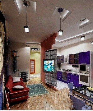 Proyecto de diseño de un apartamento tipo estudio (36 fotos): opciones de creación y diseño.
