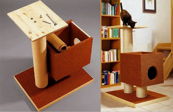 Cómo hacer una casa para un gato con tus propias manos: una descripción de 4 proyectos