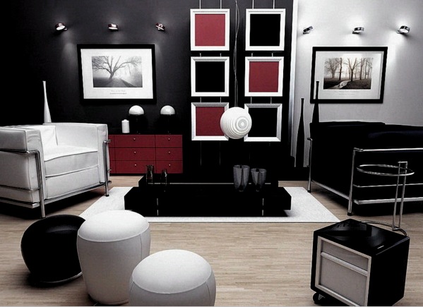 Diseño de la sala en el apartamento (39 fotos): decoración e iluminación del techo.