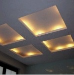 Nicho de paneles de yeso de bricolaje con iluminación (36 fotos): decore el techo con LED
