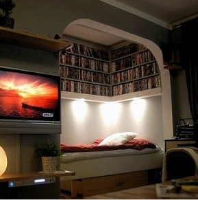 Diseño de sala de estar combinado con dormitorio (42 fotos): experimentando con soluciones de color