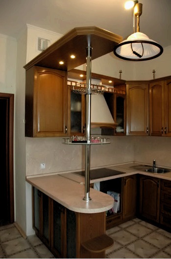 Interior de la cocina con barra de bar (36 fotos): zonificación de la habitación y elección del diseño