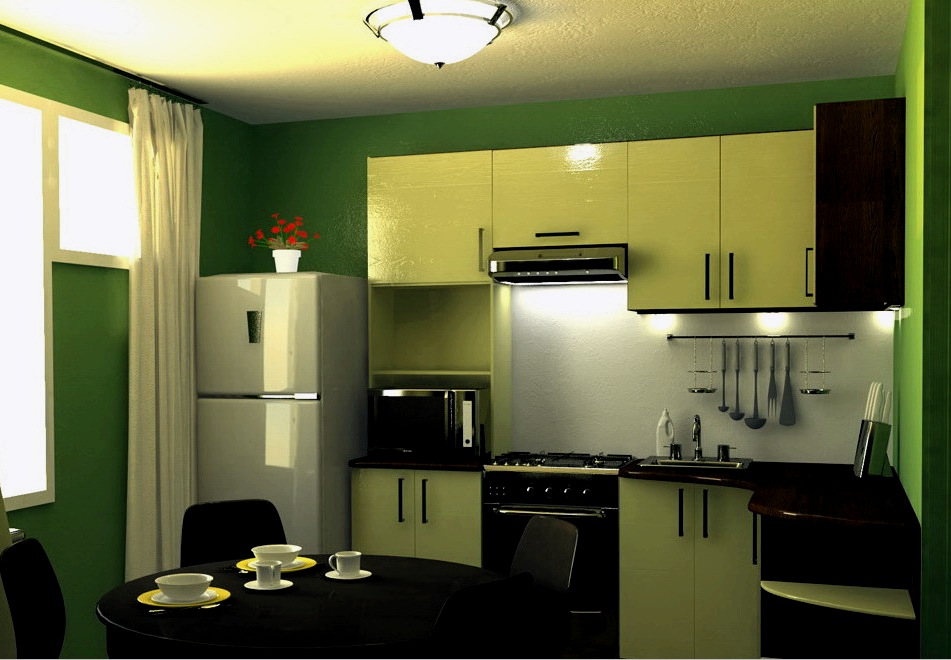 Cocina: diseño de 9 metros (54 fotos): sala rectangular y cuadrada, características de aumentar el área útil