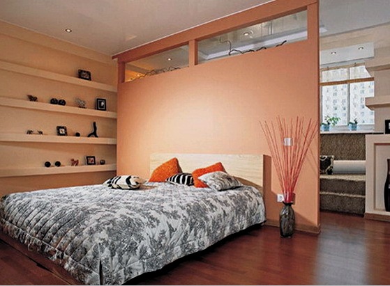 Tabiques de yeso en el dormitorio (39 fotos): alineación de la pared, pasos de instalación, disposición del vestidor