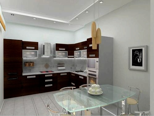 Diseño de cocina de 7 metros cuadrados (54 fotos): estilo, color, accesorios de cocina, campana extractora, estufa portátil y sofá.