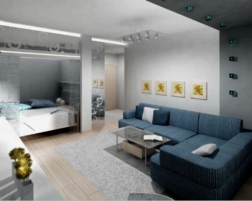 Diseño de un apartamento de una habitación con un nicho (30 fotos): disposición de un área de cocina, una habitación para niños, un estudio y un dormitorio.