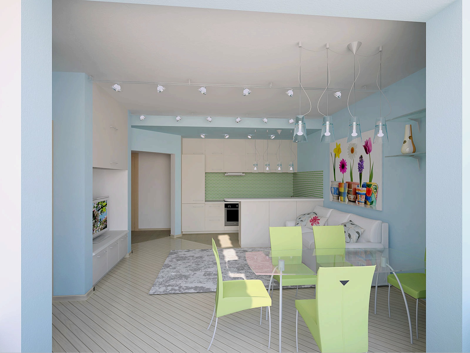 Interior de la sala de estar de la cocina (45 fotos): zonificación, iluminación y elección de colores.