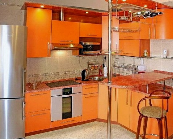 Cocina: diseño de 9 metros (54 fotos): sala rectangular y cuadrada, características de aumentar el área útil