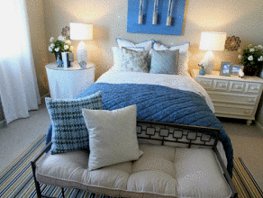 Dormitorio azul: cómo crear ligereza y tranquilidad