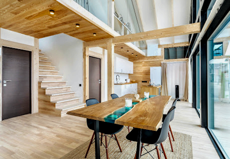 Decoración de casas al estilo de casas con entramado de madera: recomendaciones de Sergey Domogatsky