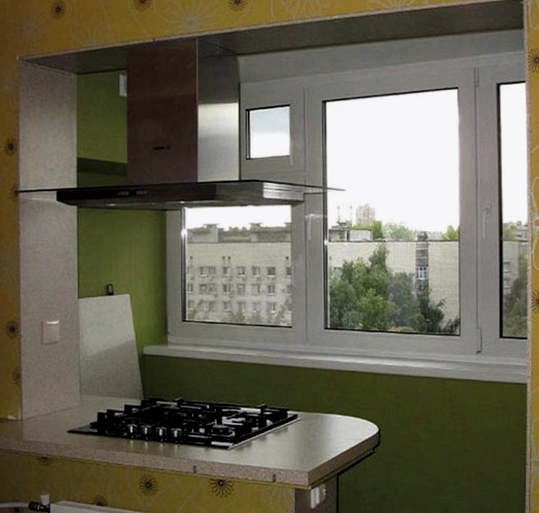 Ideas para la puesta en práctica de diseño de la cocina con un balcón