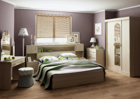 Mesa de dormitorio: diseño sofisticado y funcionalidad.