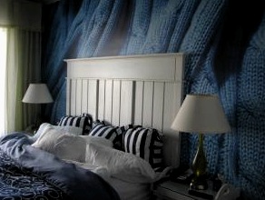 Diseño de papel tapiz de dormitorio.  Prioridad a la preferencia personal