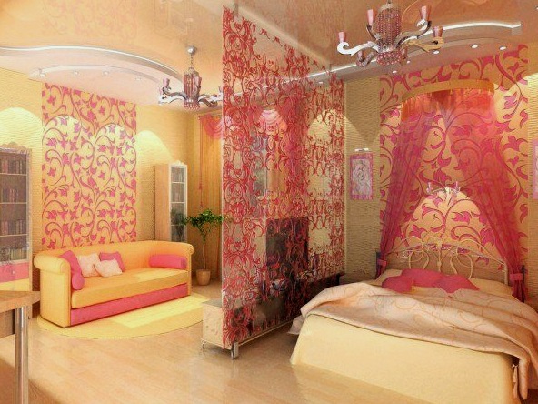 Diseño de dormitorio de 18 metros cuadrados: belleza y funcionalidad.