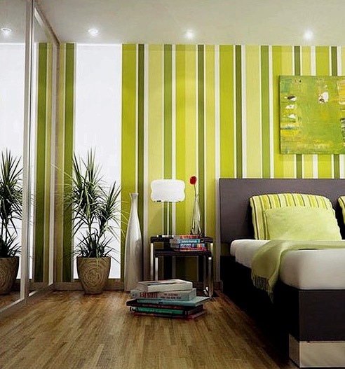 Diseño de dormitorio y papel tapiz de dormitorio: tipos, uso en diferentes áreas y métodos de decoración.