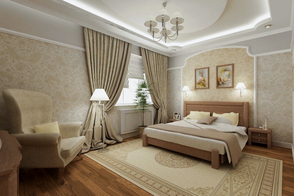Interior de dormitorio clásico: consejos generales de diseño