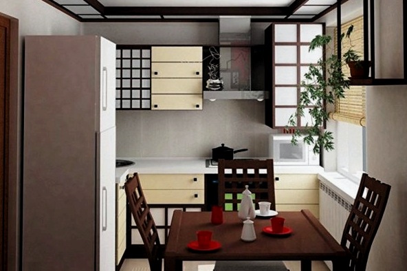 Cocina de estilo japonés: características del diseño oriental