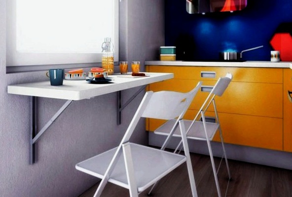 Área de comedor pequeña: cómo equipar un diseño de mini comedor en una cocina pequeña