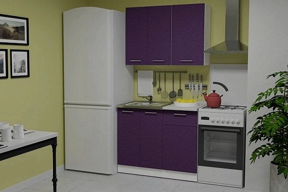 Muebles para una cocina pequeña: dimensiones, costo.